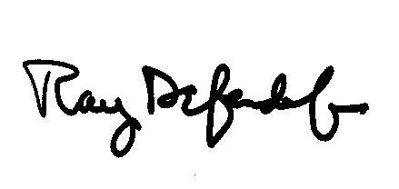 Ray Ruffels Signature Welcome to my Website | Deacon Ray Defendorf